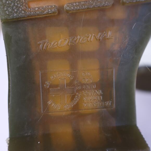 DR MARTENS 1460 Smooth Leather Lace Up Above Ankle Boots White Casual Women's 6 - Picture 8 of 14